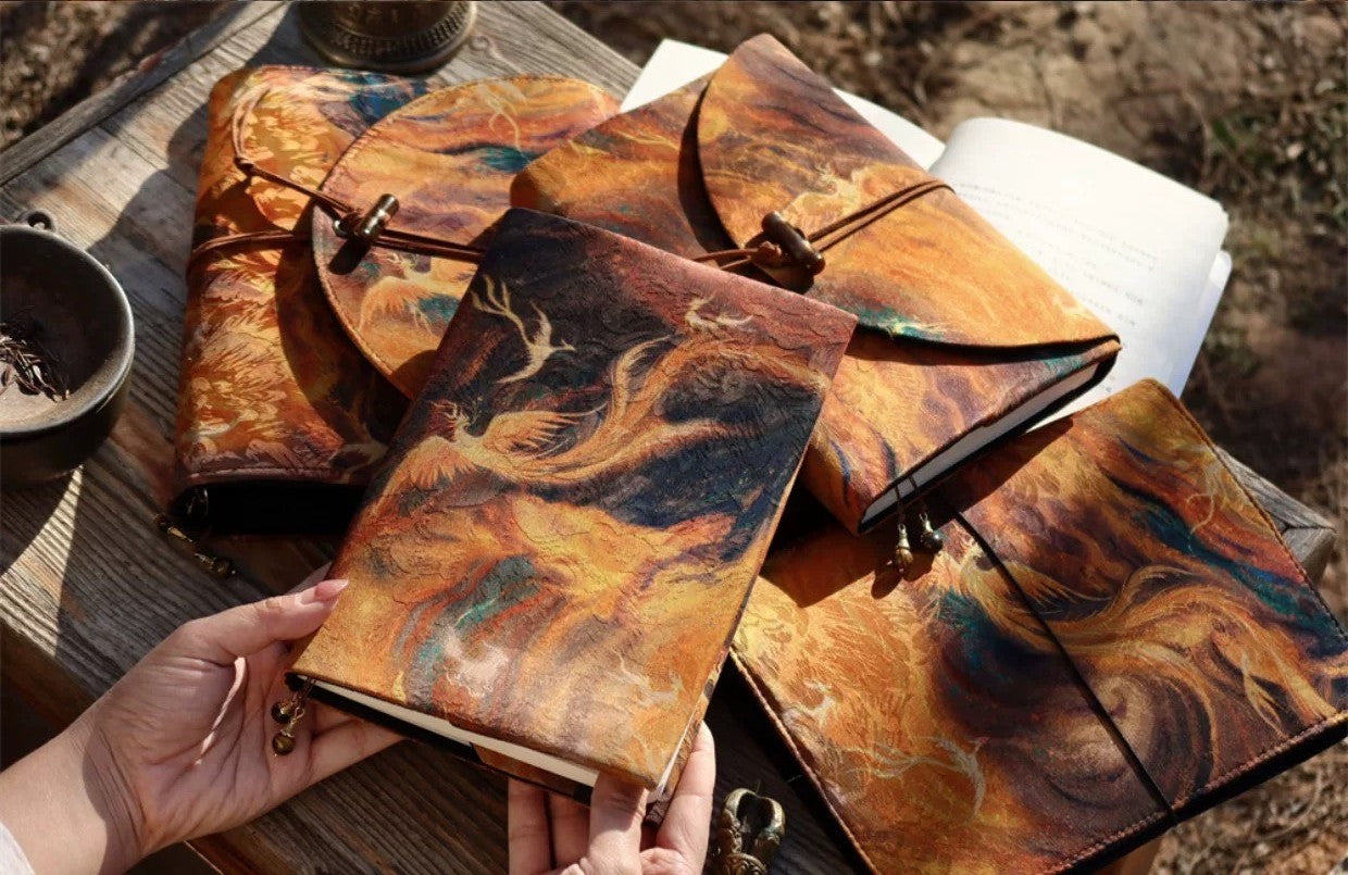 Myriad Birds Worshiping the Phoenix - A5 Journal
